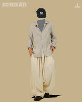 PM Linen Stripe Loose Fit Shirt