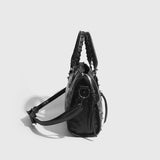 [Unisex] Stud Leather Cross Motor Bag