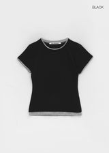 [MADE] トゥロンレイヤード半袖Tシャツ