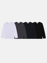 Silket U neck layered sleeves 4color
