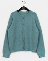 Cuang feminine fit alpaca raglan knit cardigan
