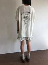 バースデーオーバーフィットTシャツ (3color)