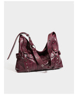 Studded Oversized Leather Tote Bag