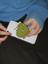 [Formica] Olive Choco Button tok (Heart), Mag safe