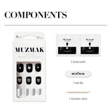 MUZMAK リユーザブルネイルチップ デイズド(ショートスクエア)