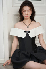 ブラックデイジーネックレス / BLACK DAISY NECKLACE