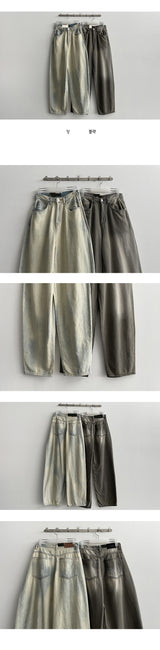 [Long summer pants] ハイクオリティノタビンテージワイドパンツ