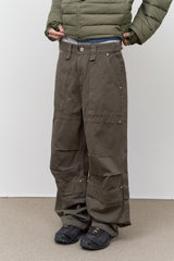 ダウ染色パラシュートパンツ