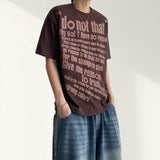 Tro Lettering Vintage Boxy Fit Short Sleeve Tee