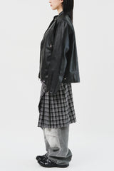 Burn Leather jacket (3color)