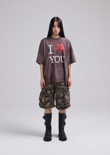 I YOU T-SHIRT (BROWN)