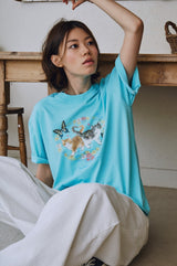 26SS★ DTP Kitten Daisy Short Sleeve Tee