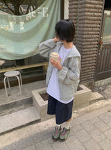 26SS★ [BAONHAUS] タイニンナイロンフードウインドブレーカージャンパー