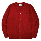 ヘルメスリーVネックケーブルニット UNISEX (4Color)