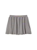 STRIPE FRILL MINI SKIRT (BEIGE)