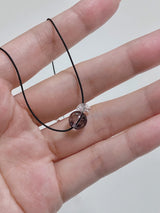 stainless steel Simple gemstone white crystal string necklace