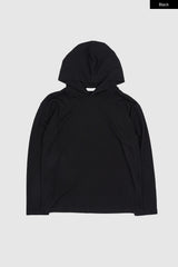 グレイブストレッチリブフーディー