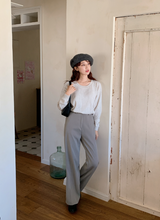 [SHOPPERMADE] -5kg ストレートワイドスラックス (3color)