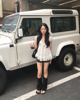 ローライズ ダークデニム ショートパンツ