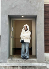 HOLIDAY HOOD FUR JACKET