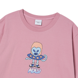 25SS ハートエイリアンショートスリーブTシャツ ライトピンク