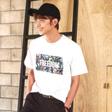 M17103 M. T-shirt. Weed SB White