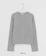 Dolde Color Round Long Sleeve T-Shirt