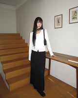 Elon String Tie Long Skirt