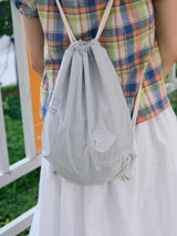 Girl string bag -  Light gray