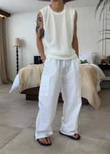 [S/S] Air knit crop sleeveless(5color)