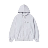 25FW BORDER LINE BASIC LOGO HOODIE ZIP UP MELANGE