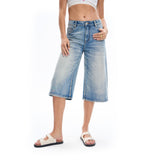 Wide Leg Cropped Jeans