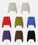 [SHOPPERMADE] Cozy Wool V-neck Knit Cardigan (7color)