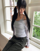 ナヒル シアー ロングスリーブTシャツ
