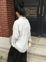 Flue Loose-Fit Summer Check Shirt