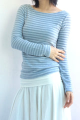 Pale Note Stripe T