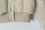 Teddy Fleece Collar Jumper