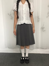 Milky puff blouse