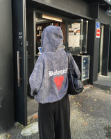 カモハートフードジャンパー