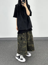 camo cotton skirt pants