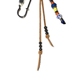 ethnic pin keyring (brown)