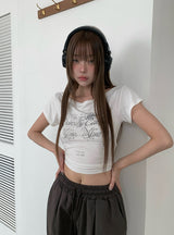 ドロシーレタリングワンオフショートスリーブTシャツ