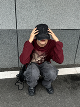 ビンテージスクラッチデニムボールキャップ