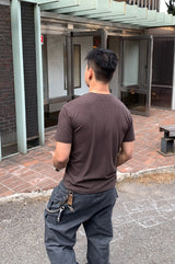 リブマッスルフィット半袖Tシャツ