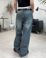 Nerit Washed Flare Denim Pants