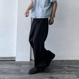 Bias Panel Wide Trousers