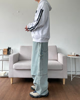 ダブルラインパッチフーディー 3C