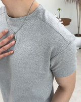 アンネン クロップ スリム ショートスリーブ Tシャツ