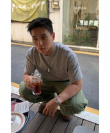 [1+1] ヘビークロッププレーン半袖Tシャツ
