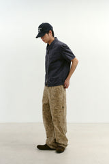ビンテージウォッシュドフラップポケットワークシャケット (Washed Charcoal)